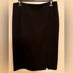 Preston & York Classic Black Pencil Skirt